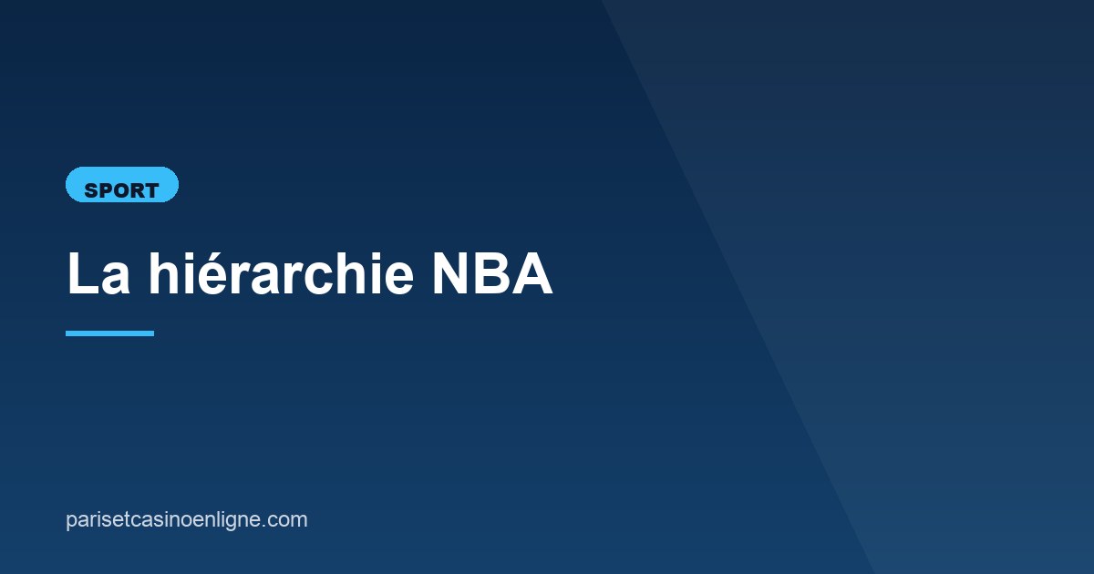 Illustration de l'article consacré à la hiérarchie NBA