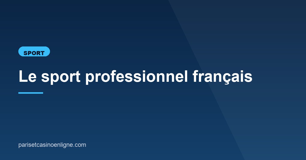 Illustration de l'article consacré au sport professionnel français
